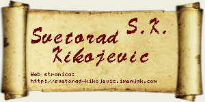 Svetorad Kikojević vizit kartica